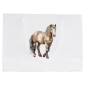 馬の動物農場の結婚式 ラージペーパーバッグ (裏面)