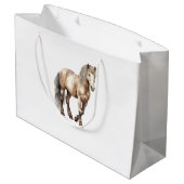 馬の動物農場の結婚式 ラージペーパーバッグ (裏面アングル)