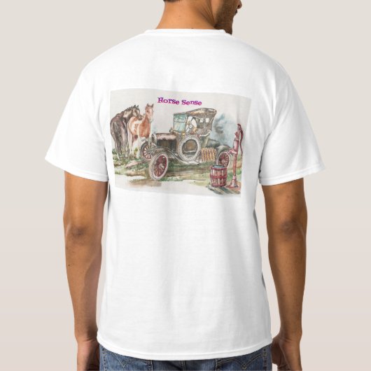 馬の勘 Tシャツ (裏面)