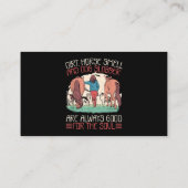 馬の匂いと犬の怠け馬と犬の恋人 名刺 (裏面)