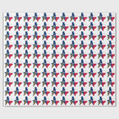 馬の包装紙のテキサス州の女性のカーボーイ ラッピングペーパー (フラット)