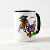 馬の卒業のマグの年はそれをカスタマイズ! マグカップ (正面右)