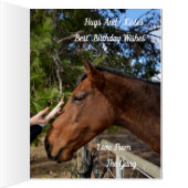 馬の友人の永遠に、大きな誕生日カード (内側(右))