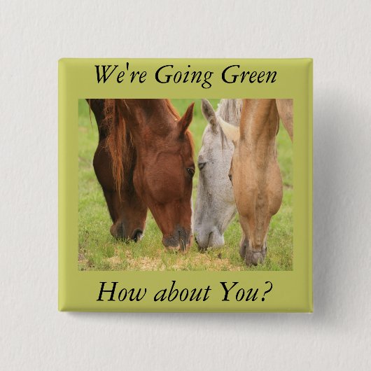 馬の友達 缶バッジ (正面)