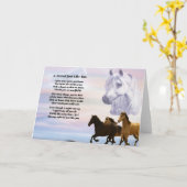 『馬の友』 カード (黄色い花)