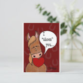 馬の口のバレンタインデー シーズンポストカード (スタンド正面)