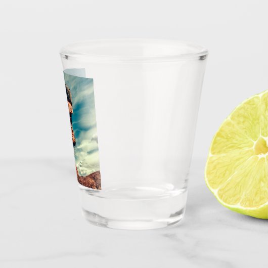 馬の口の歯ネイ野生馬の動物 ショットグラス (右)