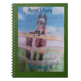 馬の可愛らしい日記 ノートブック