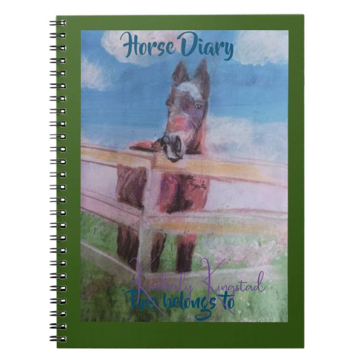 馬の可愛らしい日記 ノートブック (正面)