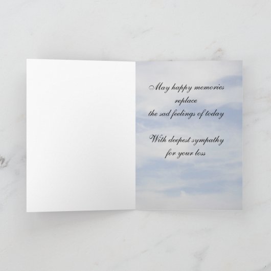 馬の同情カード カード (内部)