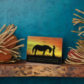 馬の名で美しい馬碑 フォトプラーク (側面)