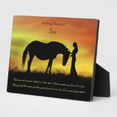 馬の名で美しい馬碑 フォトプラーク (側面)