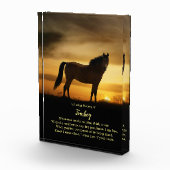 馬の名カスタム前の美しい歌写真 フォトブロック (右)