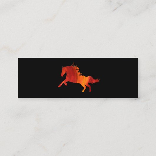 馬の名刺 スキニー名刺 (裏面)