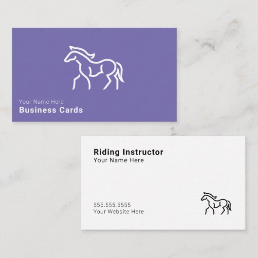 馬の名刺 名刺 (正面/裏面)