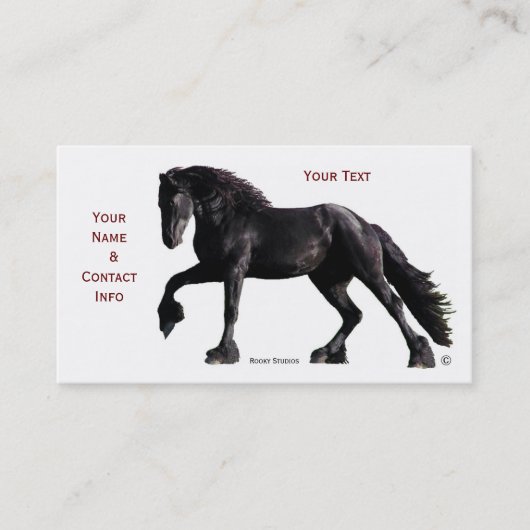 馬の名刺 名刺 (正面)