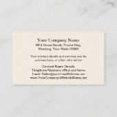 馬の名刺 名刺 (裏面)