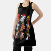 馬の品種の恋人メリークリスマスクリスマスの馬 エプロン (インサイチュ)