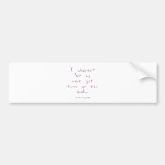 馬の囁くもの: IPodを持つロバ バンパーステッカー