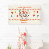 馬の回転木馬の旗 横断幕 (インサイチュ)