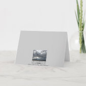 馬の国上の嵐の壊れ目-西部の悔やみや弔慰 カード (裏面)