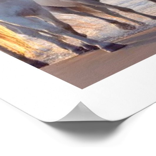 馬の壁の装飾 ポスター (角)