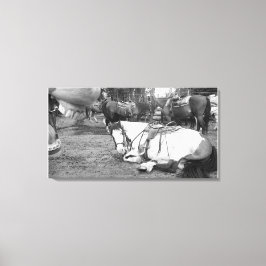 馬の壁アートブラックアンドホワイトフォトボマー キャンバスプリント