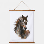 馬の壁掛けタペストリー 動物 馬 吊り下げ型タペストリー (正面)