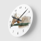 馬の壁時計 ラウンド壁時計 (傾斜)