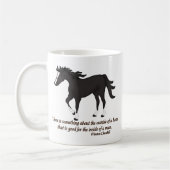 馬の外側に何かがある コーヒーマグカップ (左)