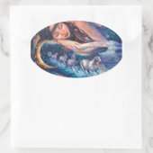 馬の夢 楕円形シール (バッグ)