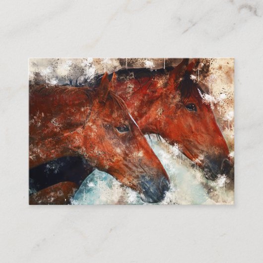 馬の夫婦 名刺 (正面)