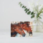 馬の夫婦 名刺 (スタンド正面)