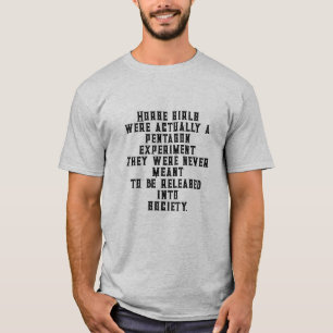 馬の女の子は実際には五角形の実験だった Tシャツ