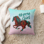 馬の女の子、サウスウエストホース クッション (ブランケット)