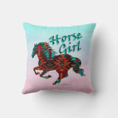 馬の女の子、サウスウエストホース クッション (裏面)