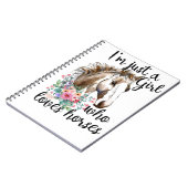 馬の女の子 ノートブック (左側)