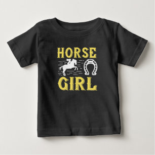 馬の女の子–01 ベビーTシャツ