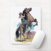 馬の女性のカーボーイ マウスパッド (マウス)