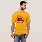 馬の女性のカーボーイ Tシャツ (正面フル)