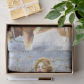 馬の女性の馬の青の混合メディアデコページ 薄葉紙 (ギフト)