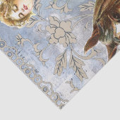 馬の女性の馬の青の混合メディアデコページ 薄葉紙 (詳細)