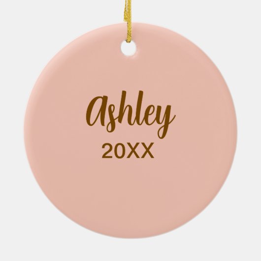 馬の女性彼女は美しいと優雅な水 セラミックオーナメント (裏面)