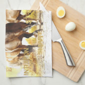 馬の威厳のあるキッチンタオル キッチンタオル (四つ折り)