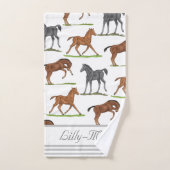 馬の子馬 バスタオルセット (ハンドタオル)