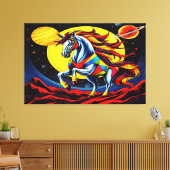 馬の宇宙 キャンバスプリント (インサイチュ (リビング))