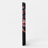 馬の宝石モザイク女性のカーボーイ馬術ブラックレッド Case-Mate iPhoneケース (裏面/左)