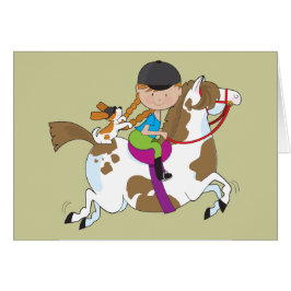 馬の小さな女の子