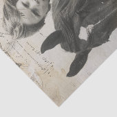 馬の少女 ウェスタン ヴィンテージ デコパージュ 薄葉紙 (詳細)