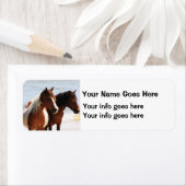 馬の差出人住所ラベル ラベル (インサイチュ)